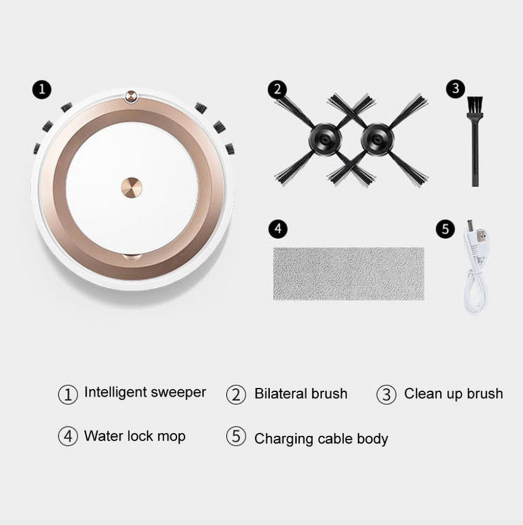TrioClean 3-in-1 Robotic Floor Care System – Vacuum, Mop & Refresh
