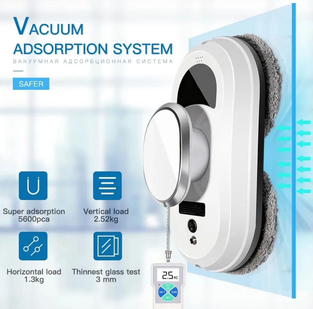 ClearGlide Window Cleaning Robot – Automated Glass Cleaning Assistant