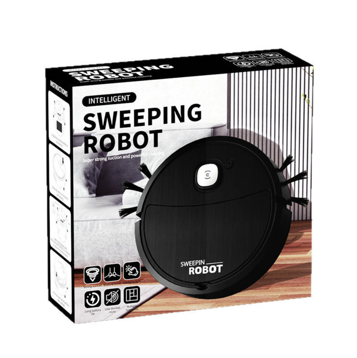 Smart USB Rechargeable Robot Vacuum Cleaner – Effortless Everyday Cleaning
