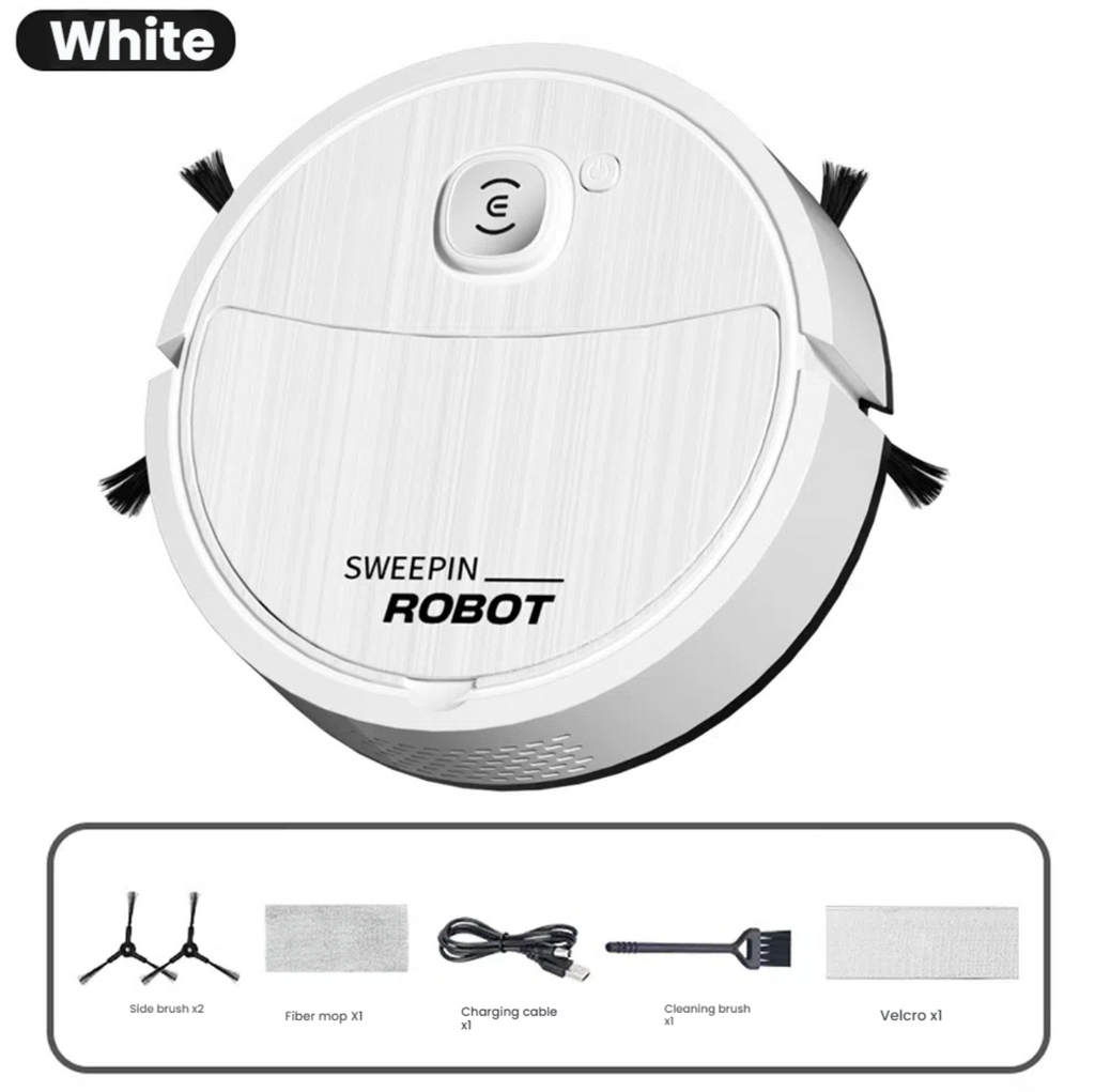 Smart USB Rechargeable Robot Vacuum Cleaner – Effortless Everyday Cleaning