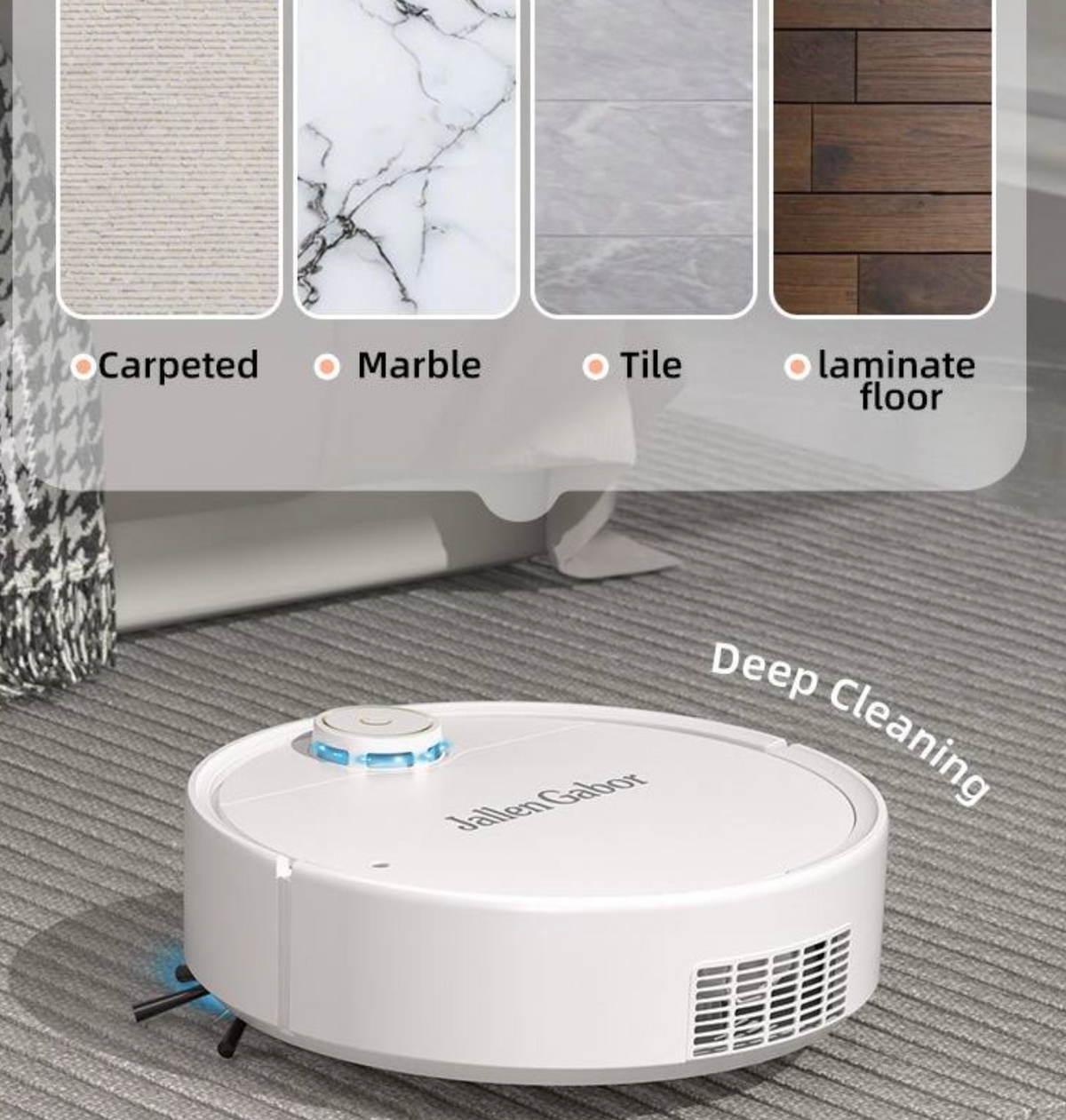 SmartSweep Robotic Floor Cleaner – Automated Home Cleaning Assistant